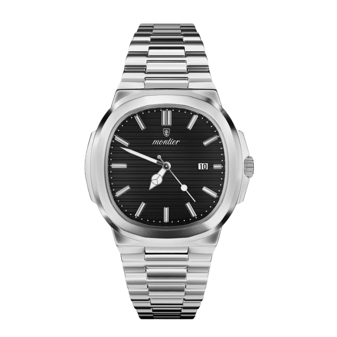 Sophisticated Minimalism in Stainless Steel Watch