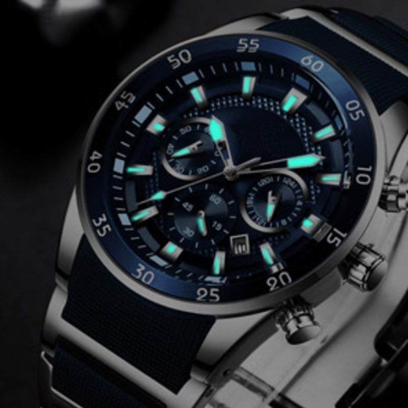 Men's Waterproof Multifunctional Quartz Watch