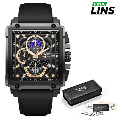 Lige Hourman - Men's Waterproof Wristwatch