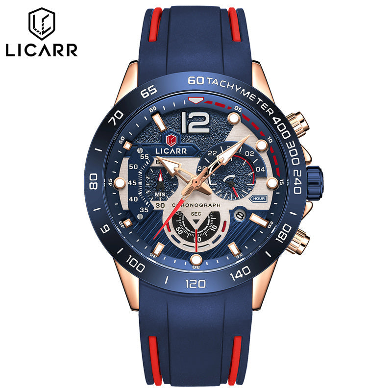 LICARR 9511 Men's Sports Watch - Quartz Movement, Chronograph