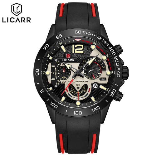 LICARR 9511 Men's Sports Watch - Quartz Movement, Chronograph