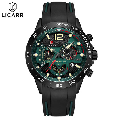 LICARR 9511 Men's Sports Watch - Quartz Movement, Chronograph