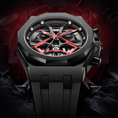 Mihawk Reloj de silicona de cuarzo digital con Black Darth Vader Serie,Reloj deportivo para hombre con Star Wars 1977, Negro , correa|B0CCMFG1F4