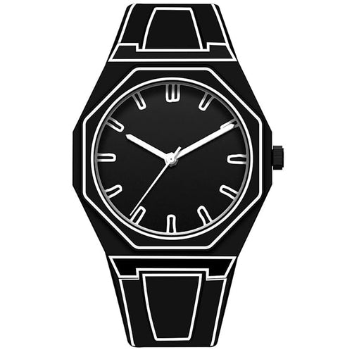 Sports Fashion Quartz Minimalist Black | White Anime Series Design