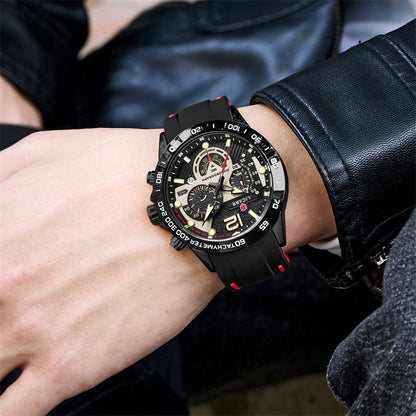 LICARR 9511 Men's Sports Watch - Quartz Movement, Chronograph