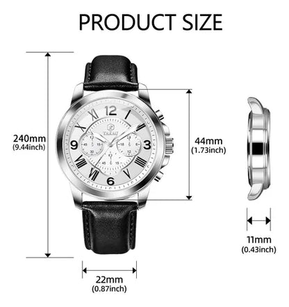 Taxau Relojes Cronógrafo Para Hombres Con Correa De Cuero