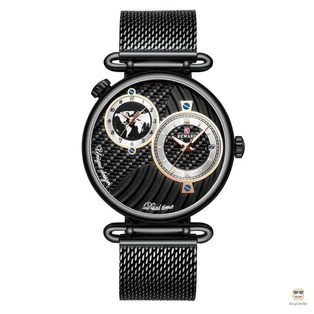 Multi-Time Zone Ultra-Thin Waterproof Men's Watch - Buyseekr