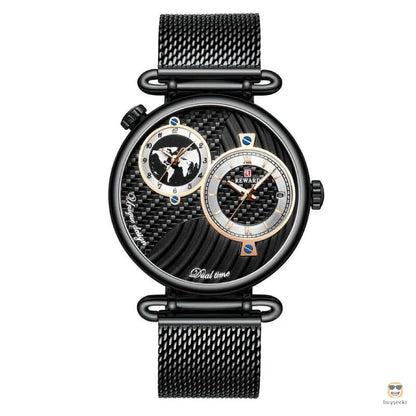 Multi-Time Zone Ultra-Thin Waterproof Men's Watch - Buyseekr