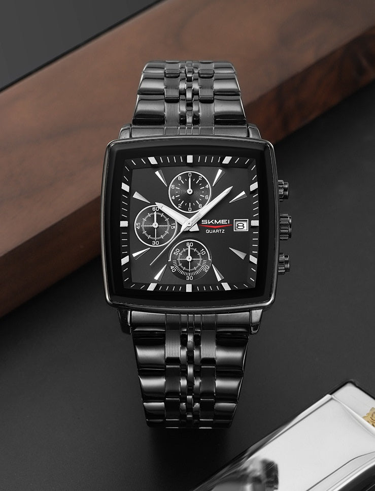 New Men's Multifunctional Waterproof Quartz Watch