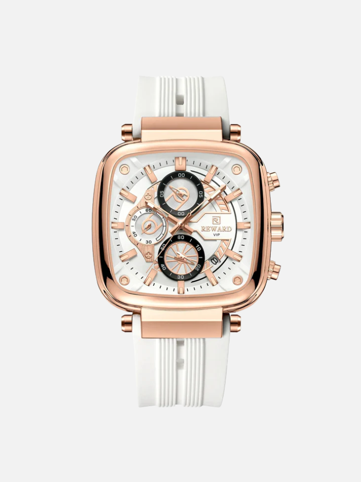 Reward Square Men's Watch – Silicone Band