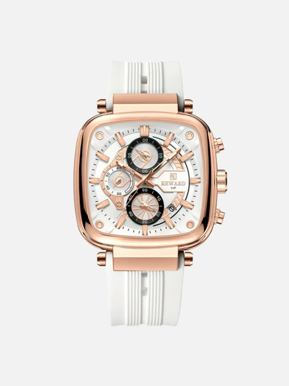 Reward Square Men's Watch – Silicone Band