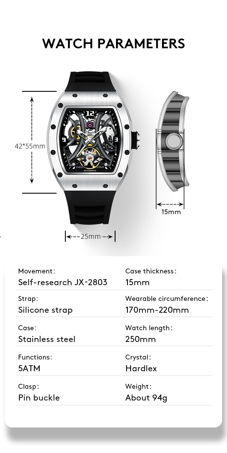 New Luxury Design - Mechanical Series Watch ZW04
