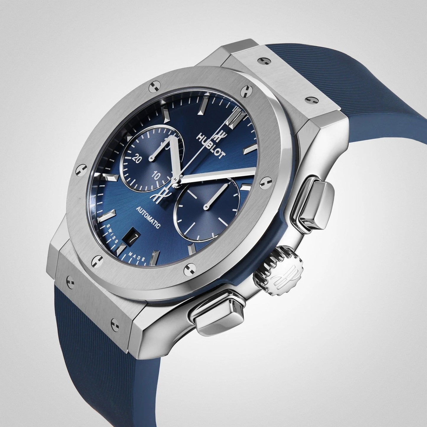 HB Fusion Blue Watch – Premium Master Copy | Bold Luxury Titanium