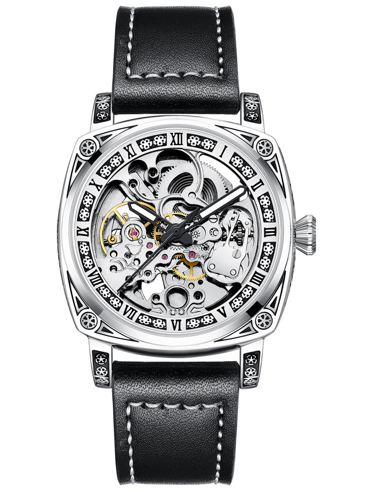 A Multifunctional Engraved Mechanical Watch