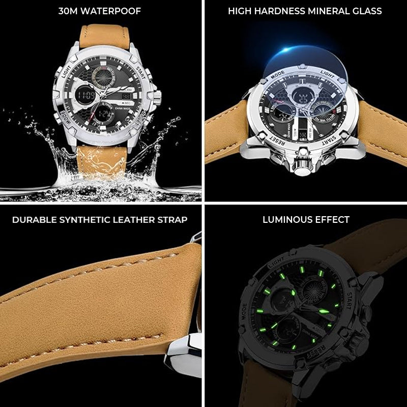 Men's Multifunction Waterproof Luminous Watch
