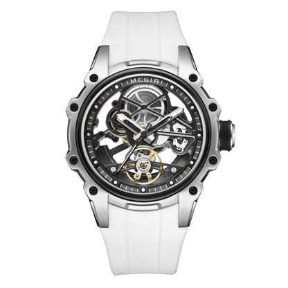 Luxury Automatic Mechanical Watch for Men Stainless Steel Case Skeleton Waterproof